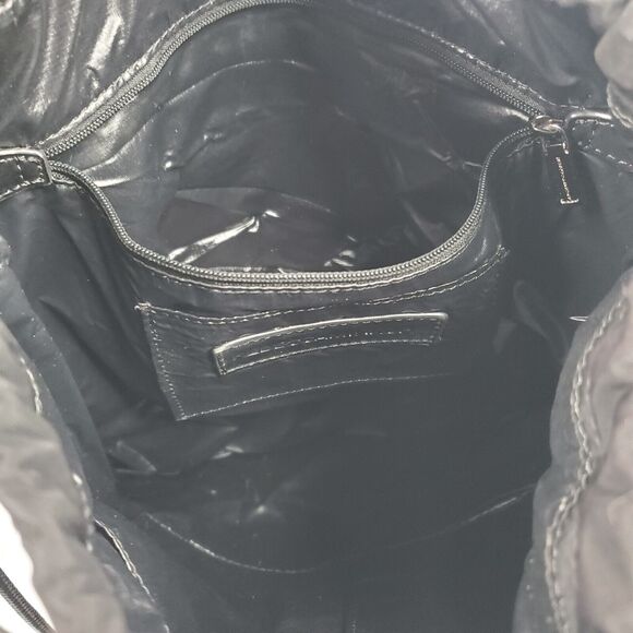 Rebecca Minkoff Small Nylon Backpack Black Drawstring Lightweight - Picture 7 of 14